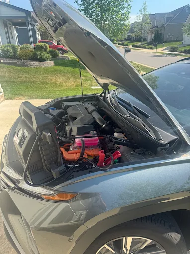 Jump-start at a home driveway